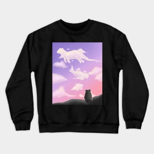 A raccoon and his friends Crewneck Sweatshirt